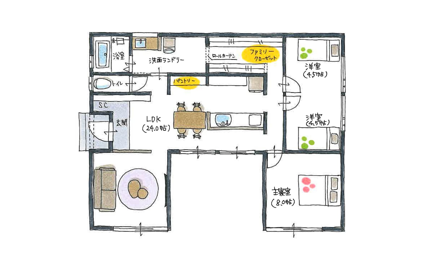 コノジプランの間取り図