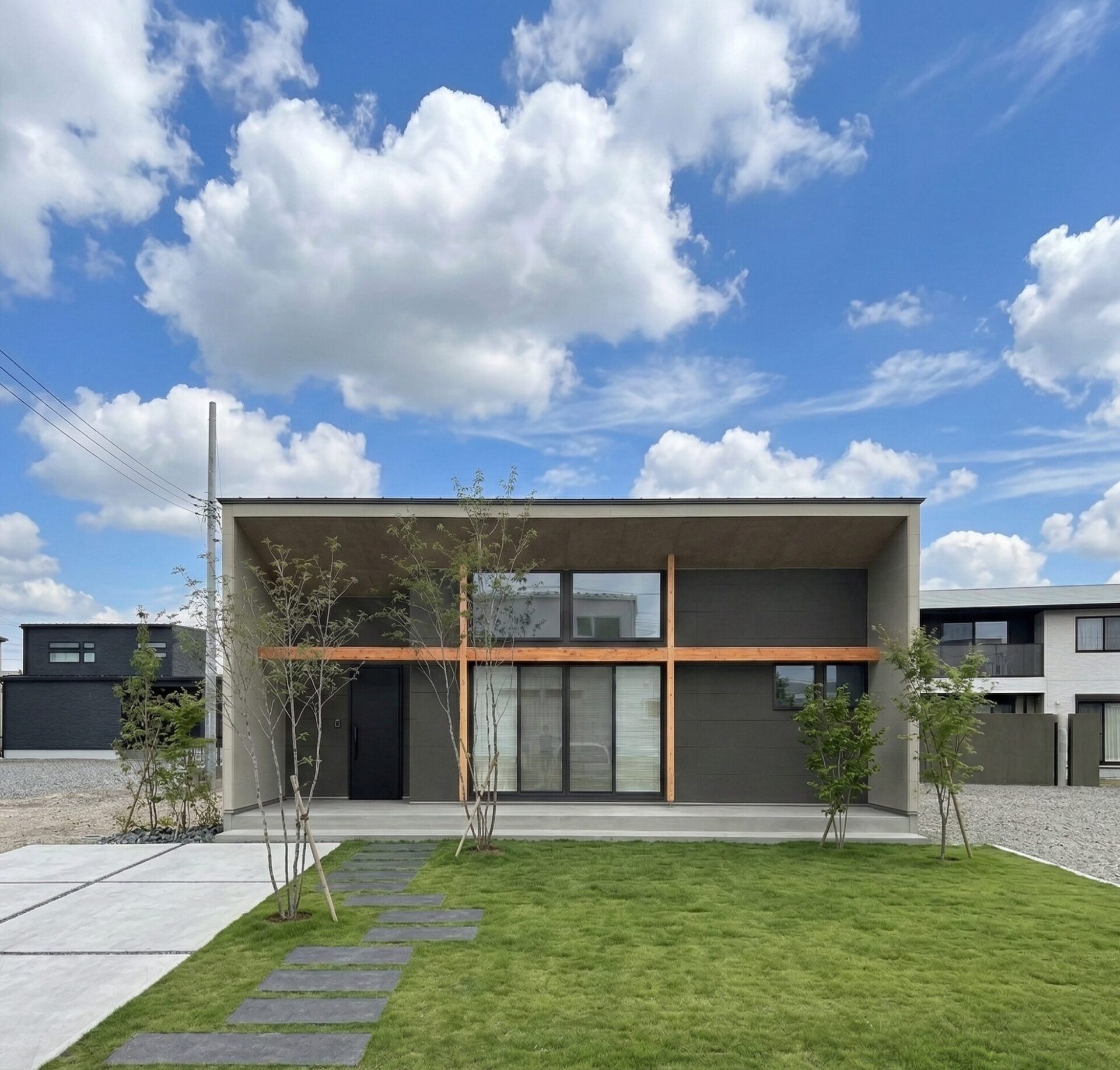 新築見学会｜狭山市｜日常が別荘になる。大開口サッシと“ピットリビング”でくつろぐ26坪の平屋