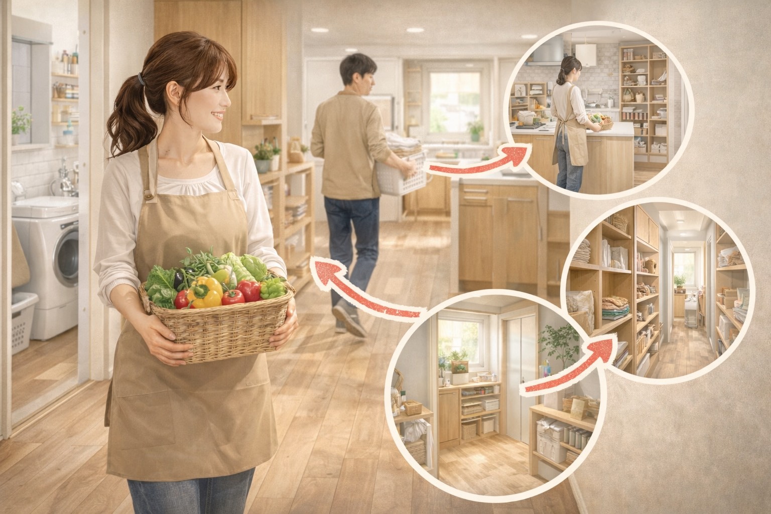 家事動線が良い家って、どんな家？