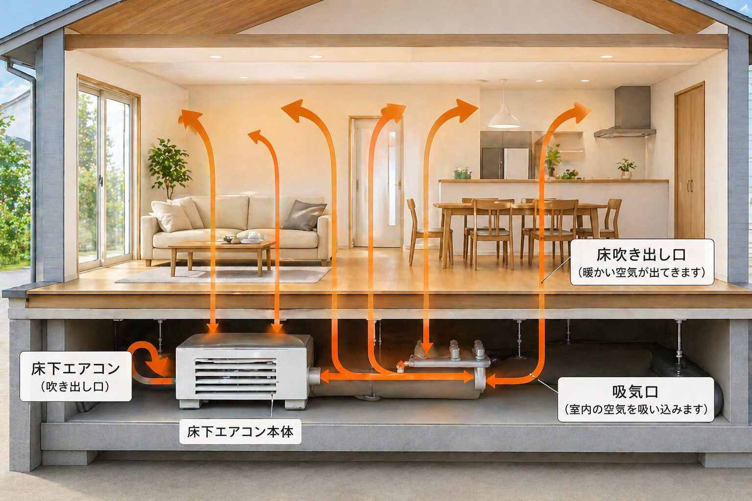 床下エアコンって実際どう？