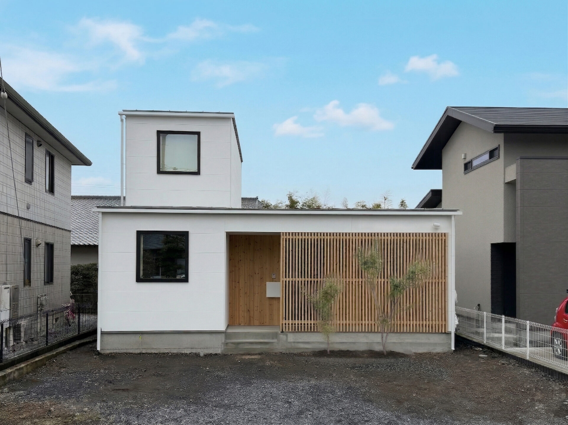 新築見学会｜宇都宮市｜木製ルーバーが創る、静寂の隠れ家。